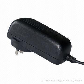 24W AC/DC Adapter with SAA Plug and 100 to 240V AC Input Voltage, Sized 74 x 40 x 30mm